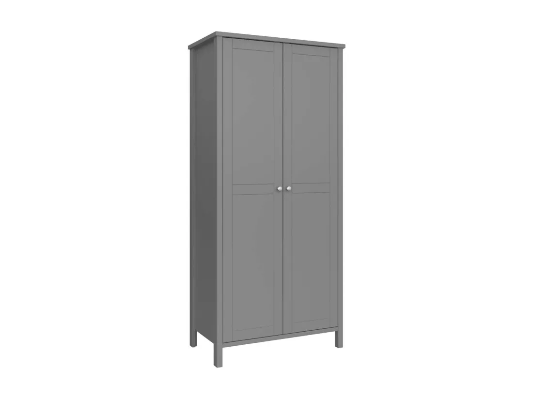 Tromsø armoire de rangement 6 portes gris.