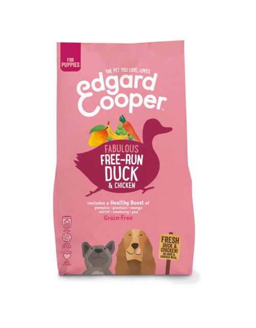 Edgard&Cooper Free-Run Duck Puppy Eend&Kip&Banaan - Hondenvoer