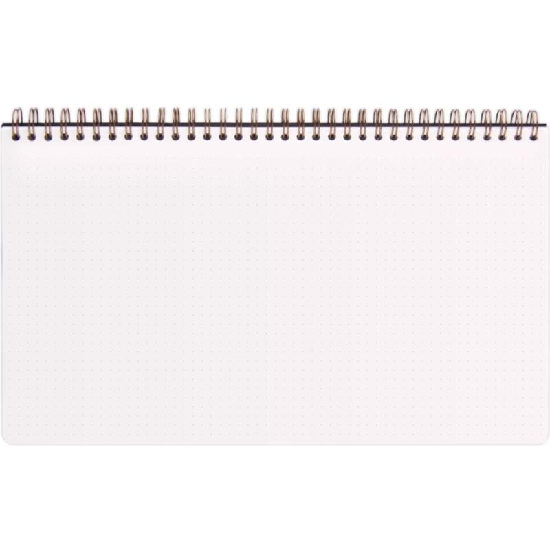 My.weekly.planner Age Bag cahier reliure intégrale en-tête 29,7x17 cm 120 pages détachables Semainier de bureau non daté et réglure DOT au verso - Tabac
