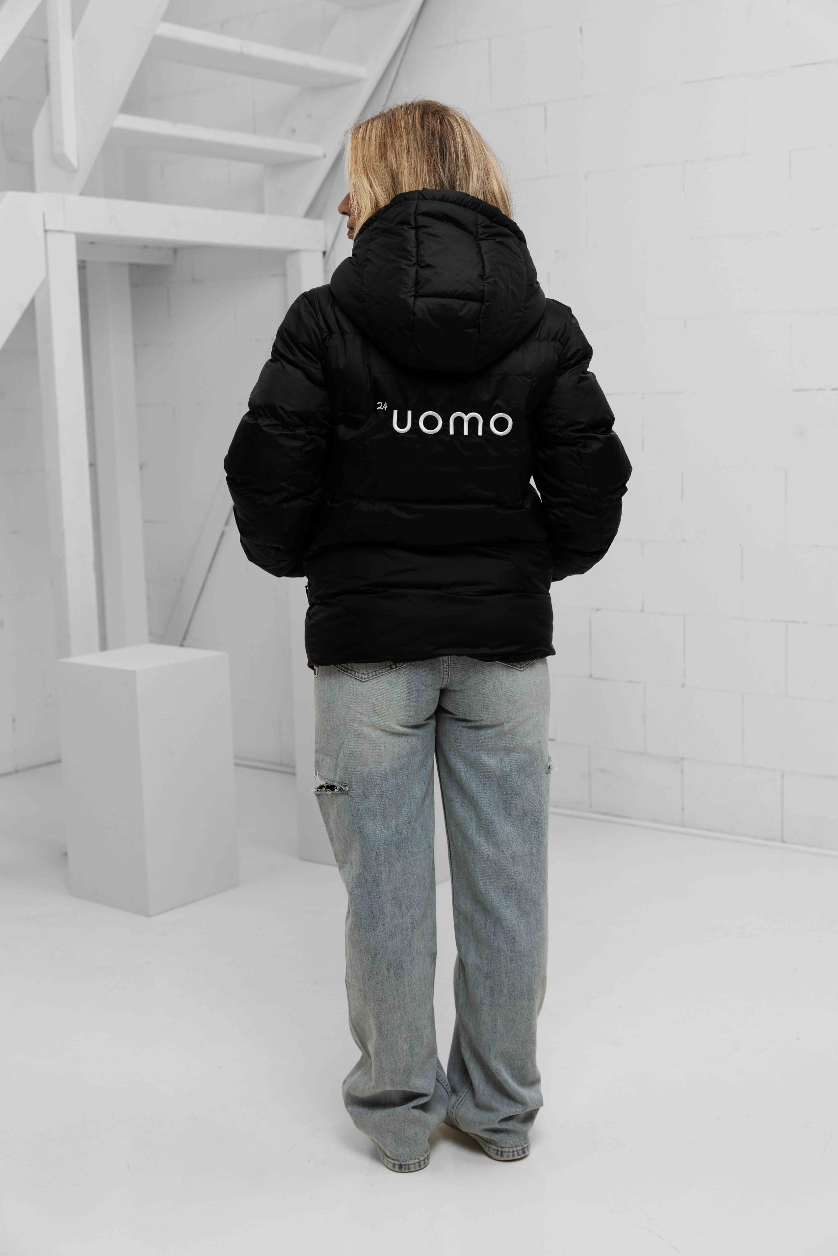 24 Uomo Puffer 2.0 Jacket Dames Zwart