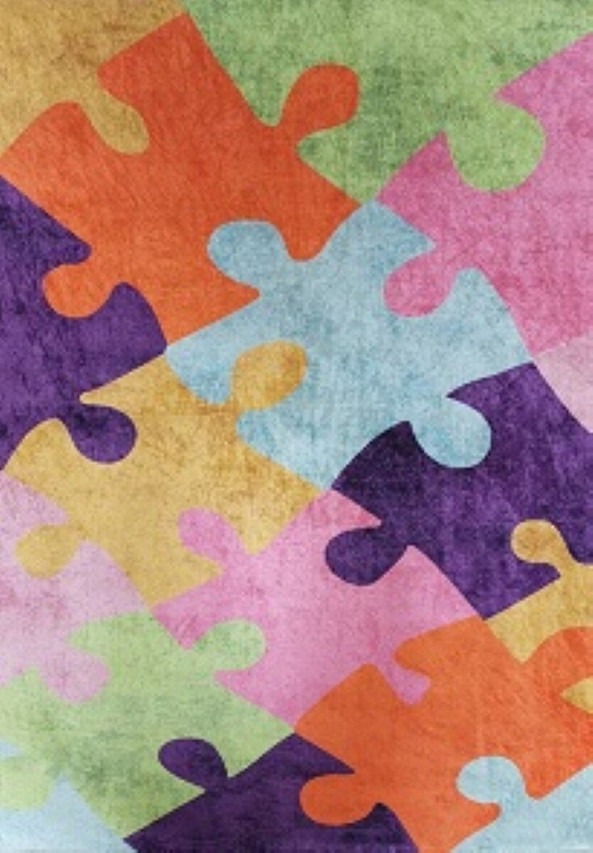 Mani Textile TPS_COLOR_PUZZ00 - Tapis Enfant Coloré