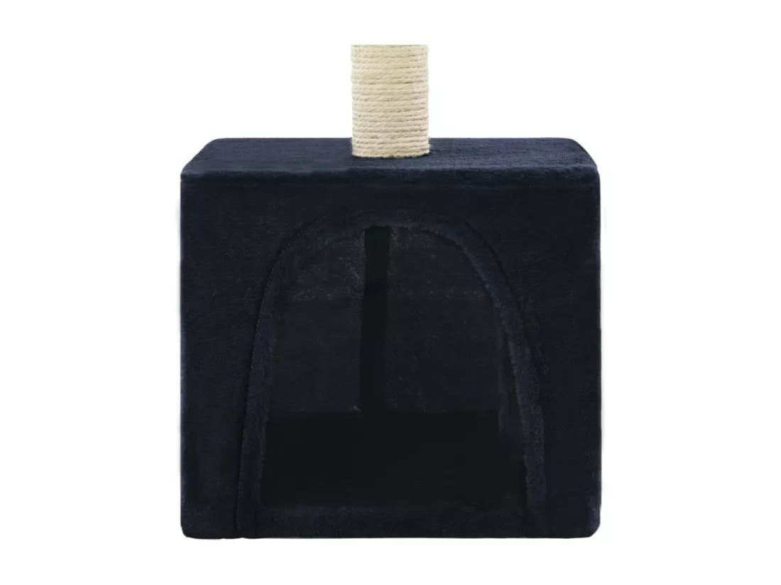 Arbre à chat avec griffoir en sisal 55 cm Bleu foncé