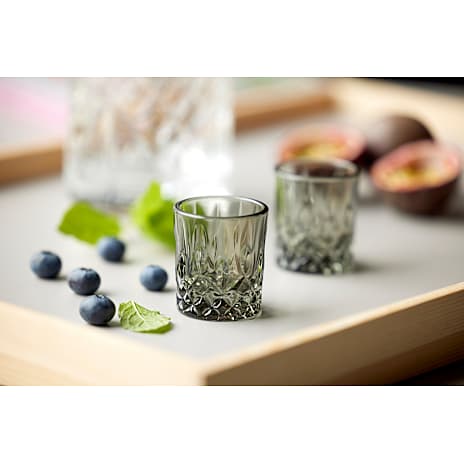 Lyngby Glas Sorrento shotglas (4cl) - grå