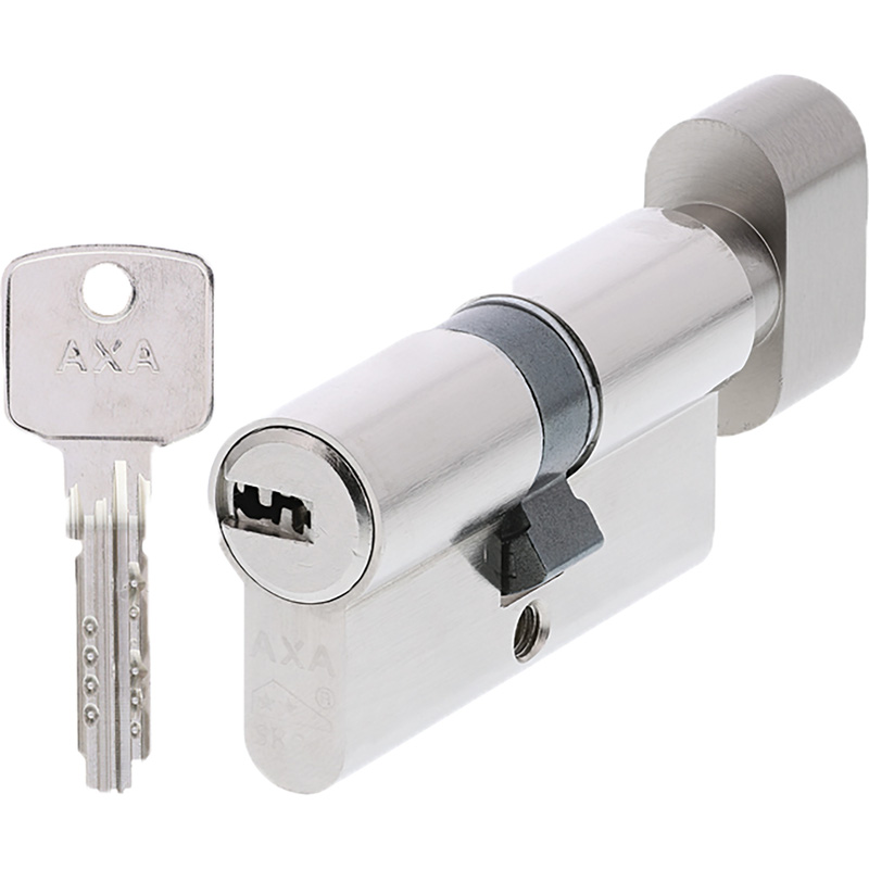AXA knopcilinder met keersleutel SKG** 30-30mm