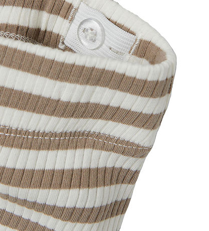 LMTD Rock - NlfDallas - Rib - Mocha Baiser/White STREIFEN