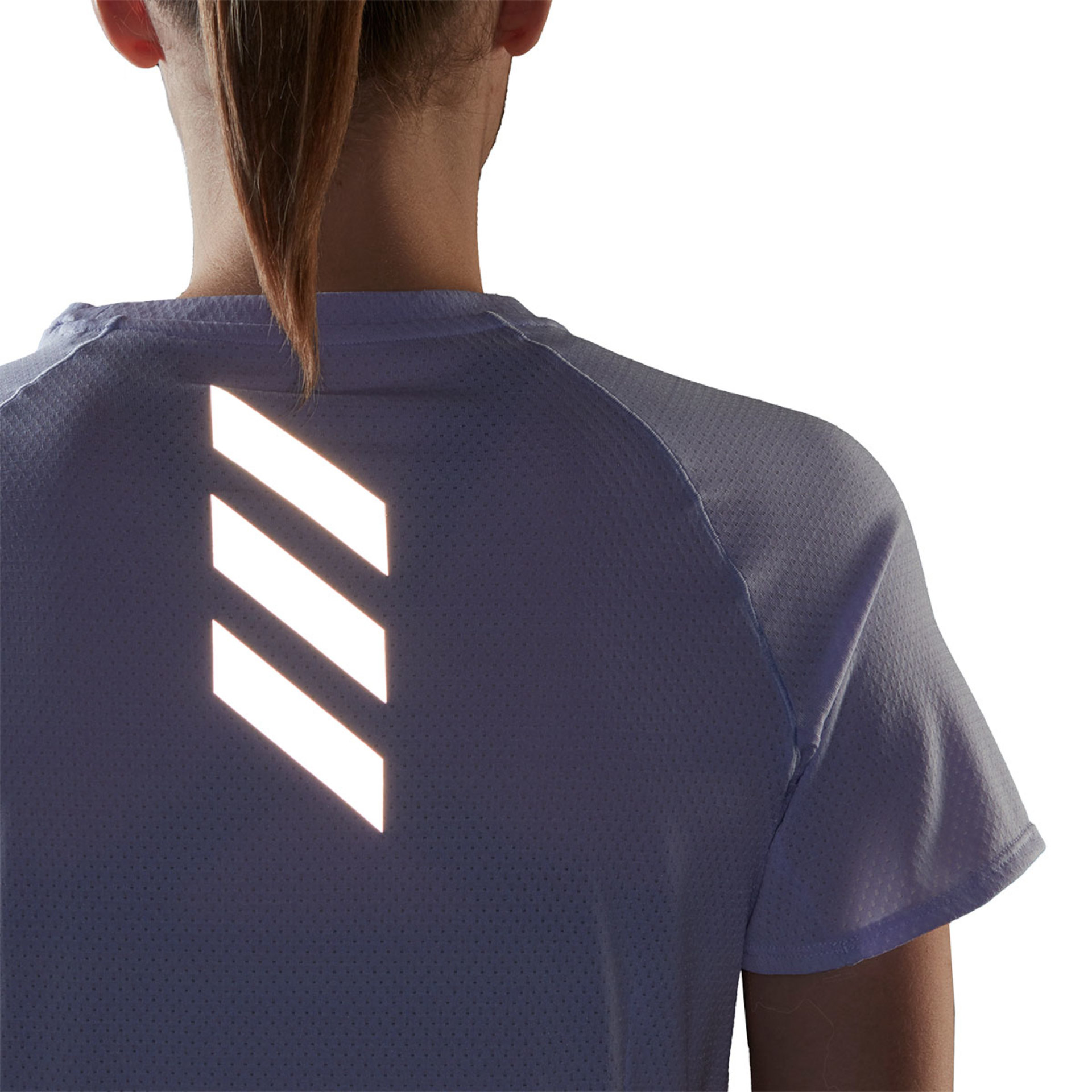 adidas Adi Hardloopshirt Korte Mouwen Lichtblauw Dames