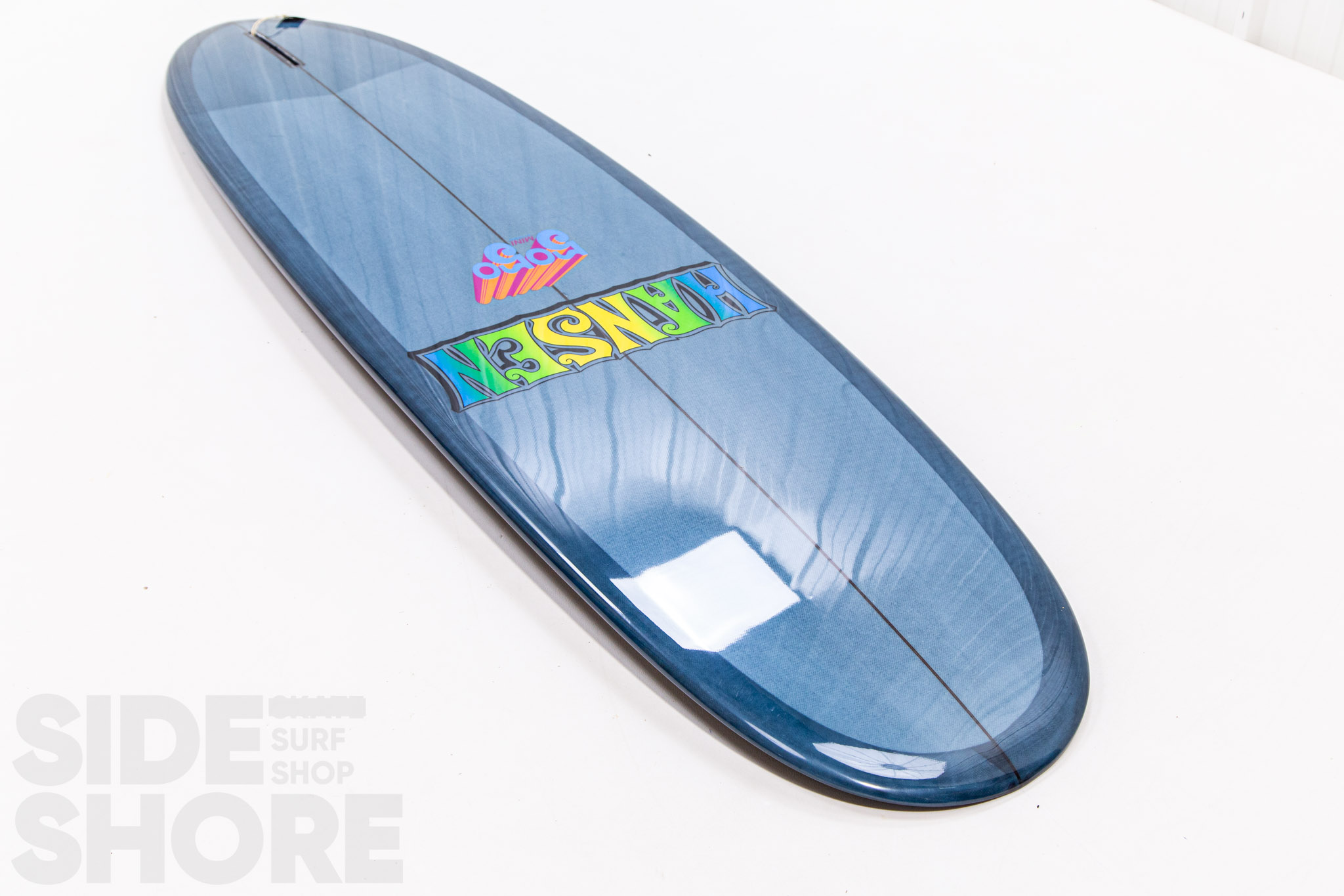 Hansen Surfboards 50-50 Mini - Blue/Grey   Polish - 7'8 x 22 1/2