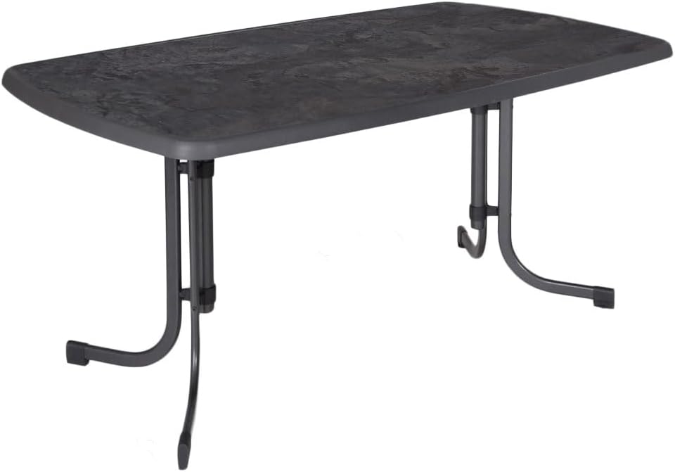 PATIO Gartentisch 150x90 cm rechteckig Dine & Relax Pizzara Outdoor Tisch Metall pulverbeschichtet Sevelit Tischplatte klappbar