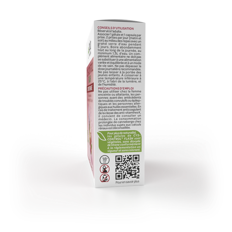 Cys-control flash 10 gélules + 10 capsules
