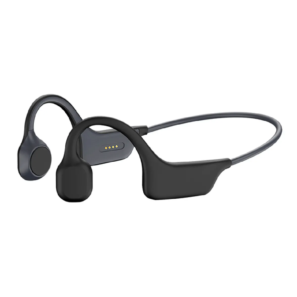 Universal Étanche Bluetooth 5.0 Casque à conduction osseuse noir