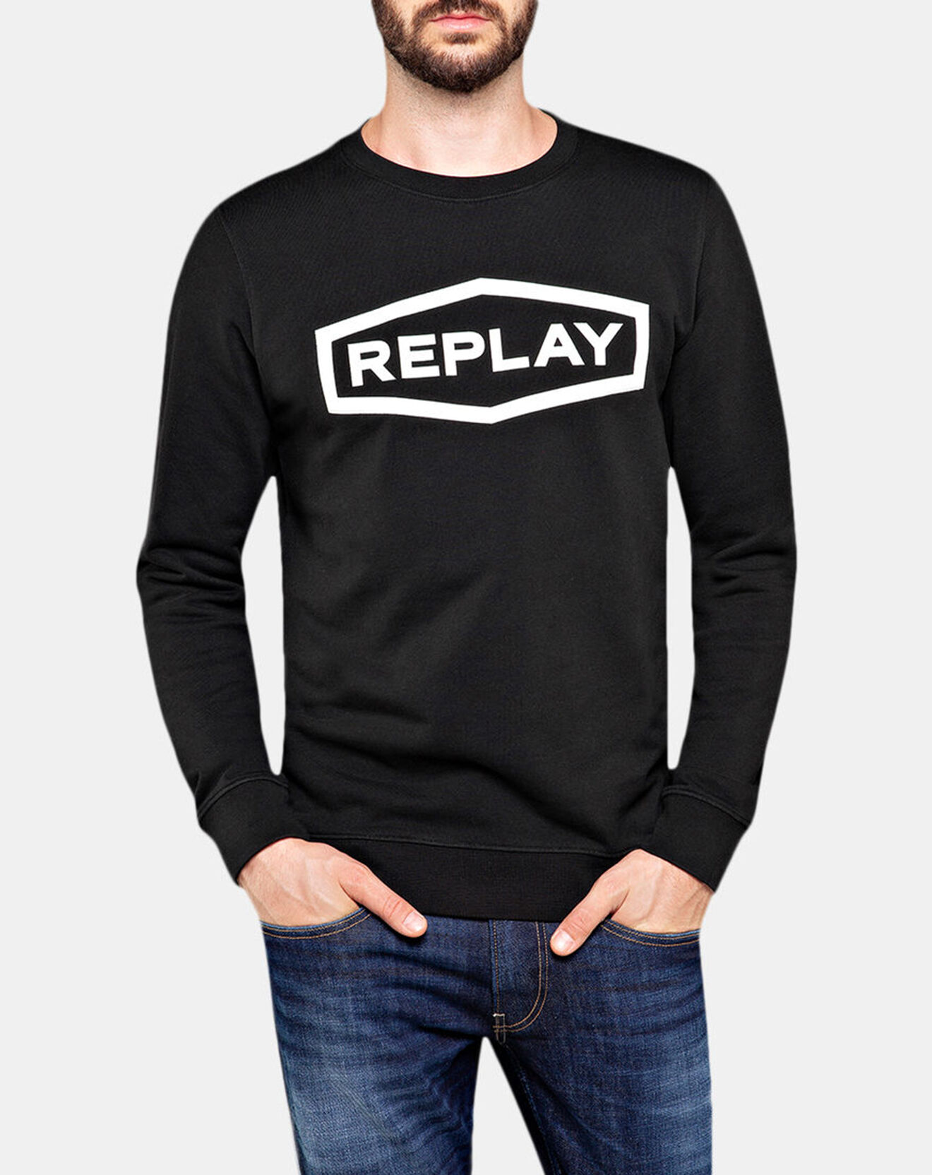 Replay Sweat Classic noir