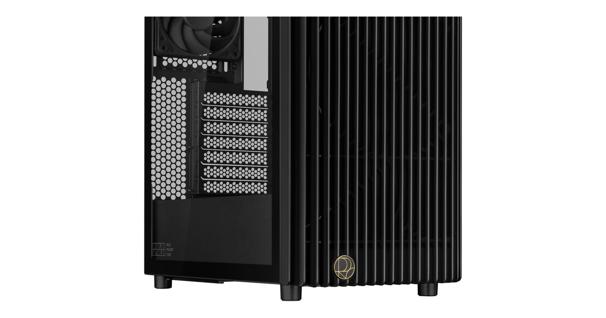 ASUSProArt PA401 - Tempered Glass Panel midi tower behuizing  (Zwart | 2x USB-A | 1x USB-C | Tempered Glass)