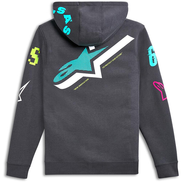 Alpinestars - Sweat zippé à capuche Variegate Gris Foncé