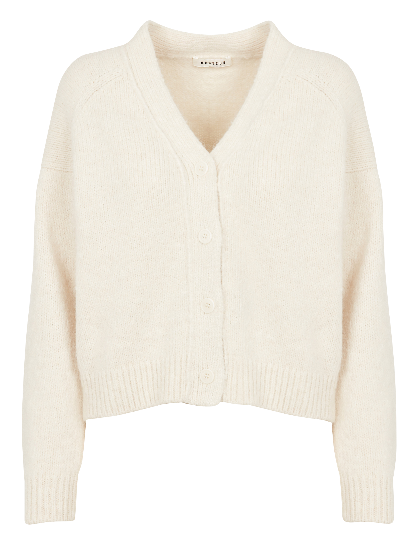 COLIMA - Cardigan col v en laine mélangée | Beige