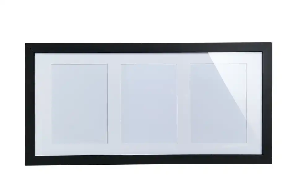 KHG Holz-Bilderrahmen 23x51 cm Toscana 23x51 cm Schwarz