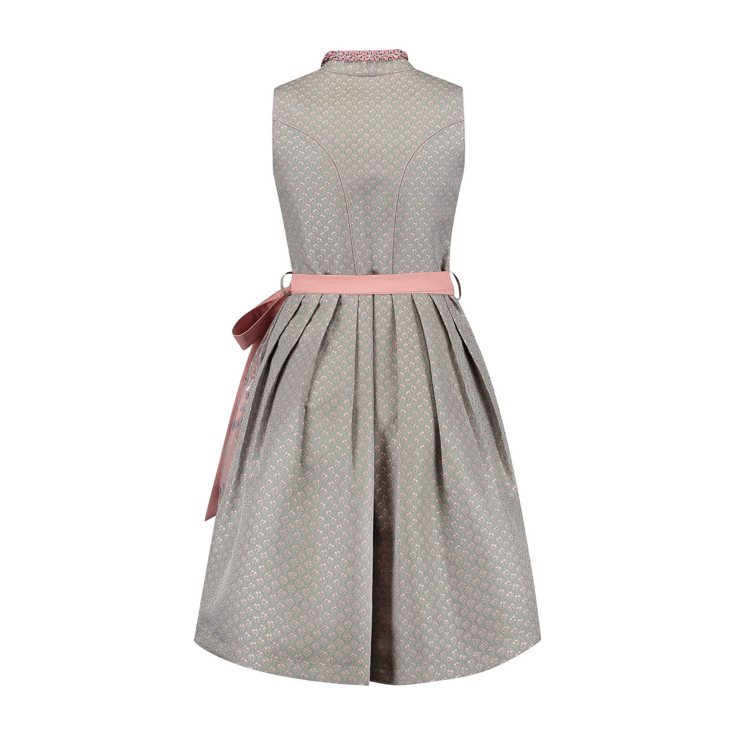 Grijze Dirndl Jurk Oktoberfest Roze Dames