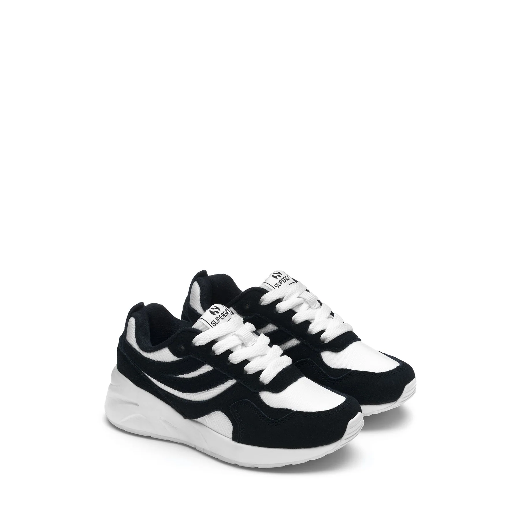 4073 KIDS TRAINING POLY SUEDE-WHITE-BLUE NAVY