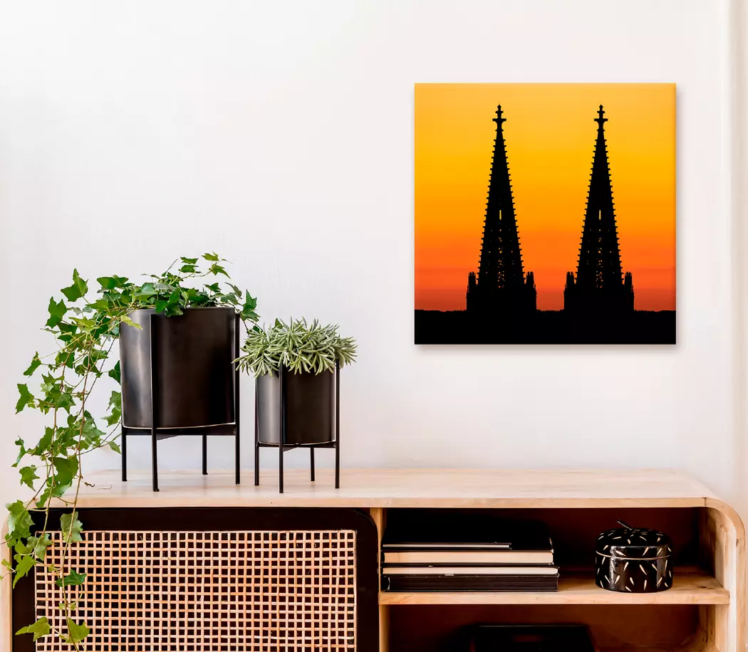 Wandbild 30 x 30 cm Cologne cathedral VI