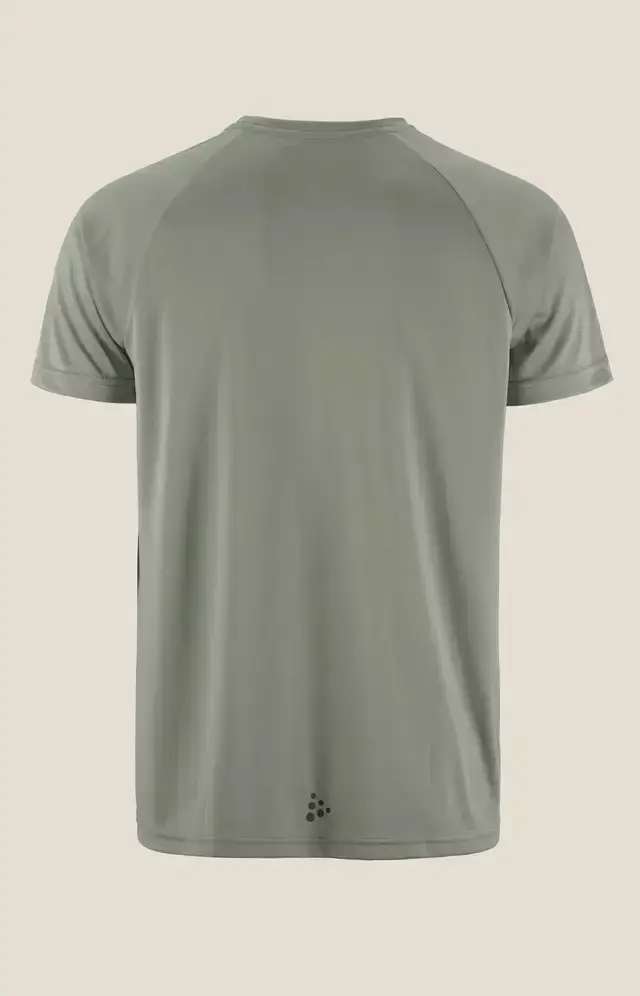 Craft CORE Unifly Logo Hardloopshirt Korte Mouwen Grijs/Groen Heren