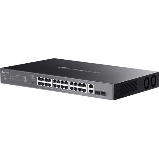 TP-Link Omada ES228GMP commutateur réseau Géré L2 Gigabit Ethernet (10/100/1000) Connexion Ethernet, supportant l'alimentation via ce port (PoE) Noir