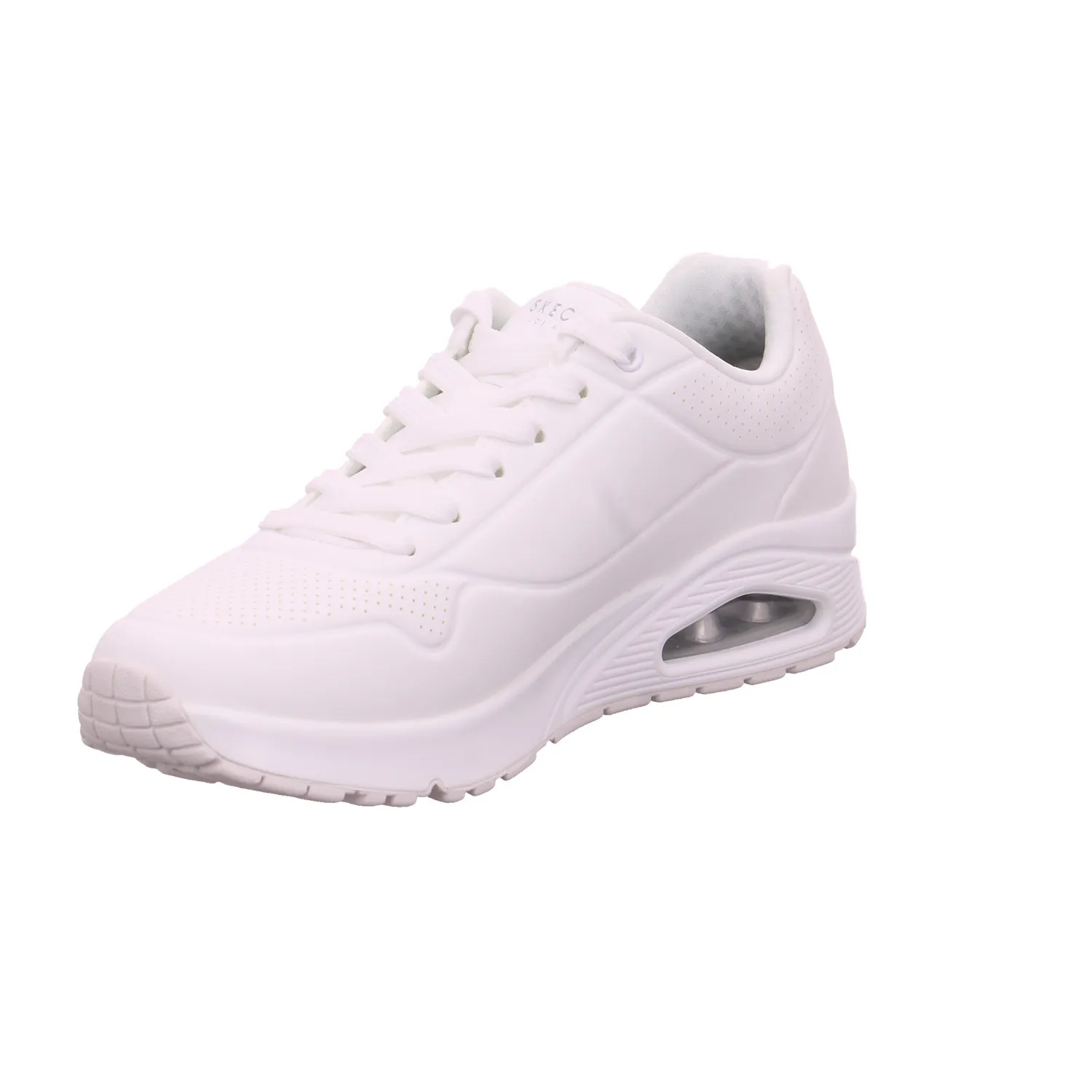 SKECHERS Halbschuhe Sneaker Weiss Lederimitat
