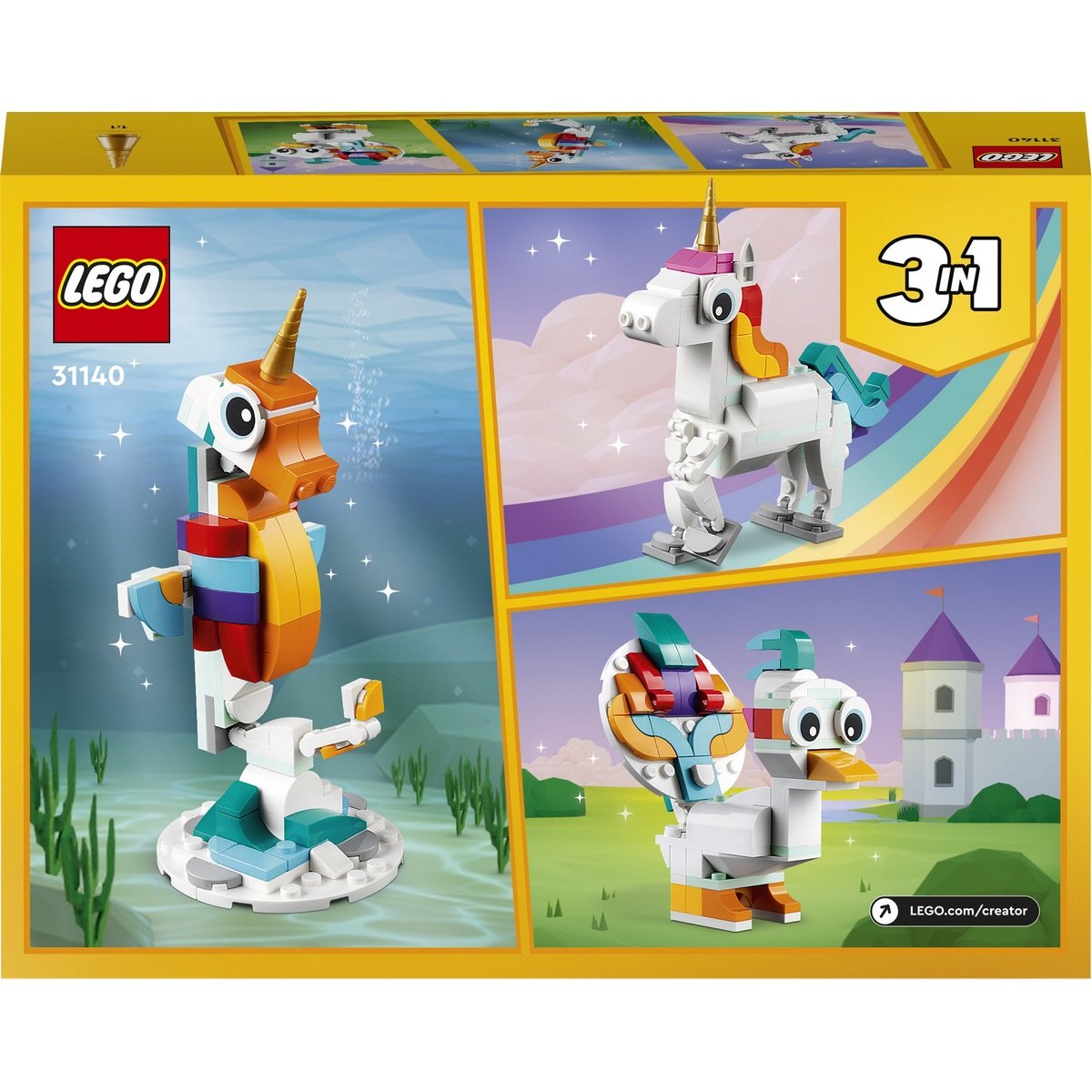 Licorne magique 3-en-1 Lego Creator 31140