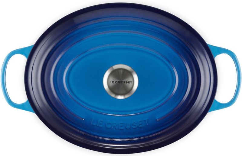 Le Creuset - Braadpan Signature - Ovaal - Azure - Gietijzer