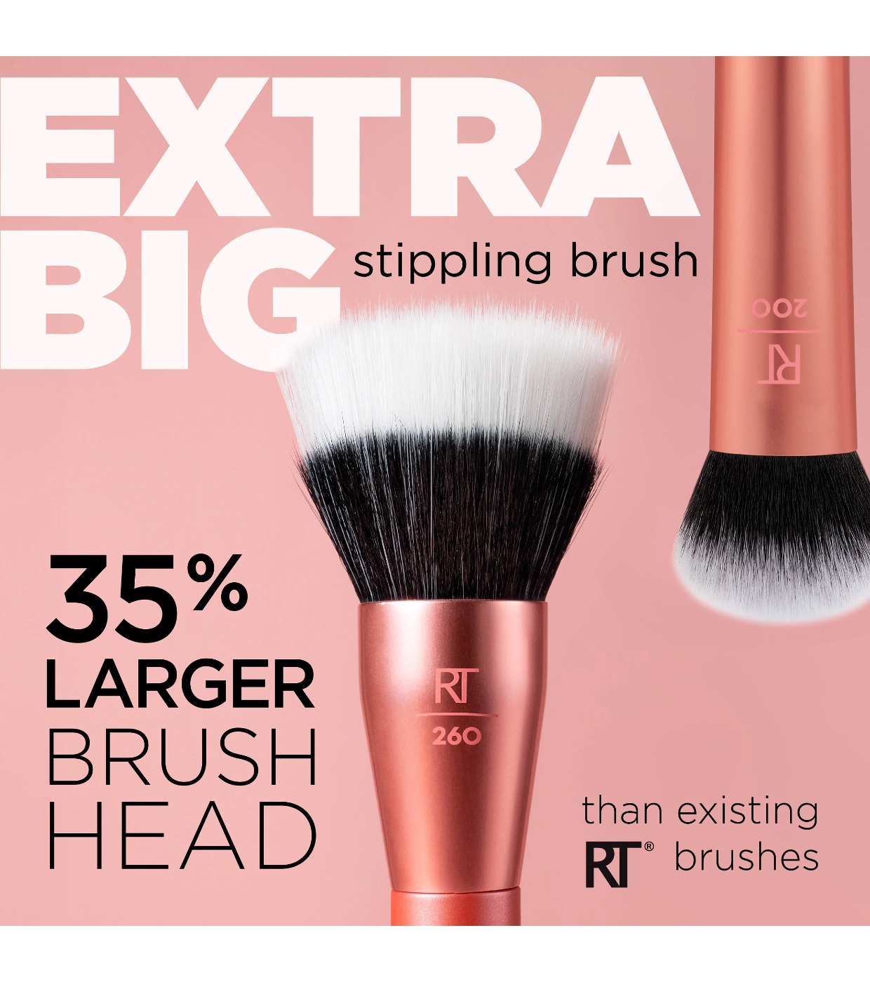 Real Techniques - Pincel de base Extra Big Stippling Brush - 260