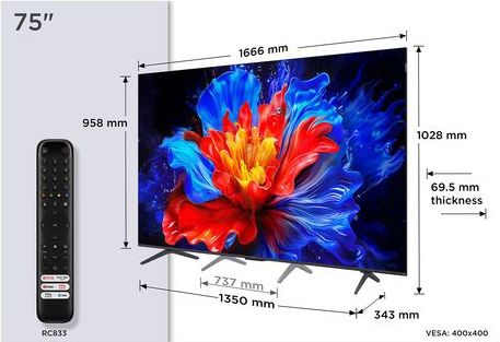 TCL P89K 75P89K tv 190,5 cm (75