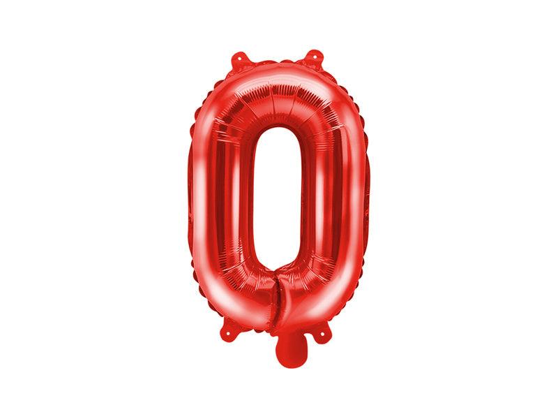 Folie Ballon Letter O Rood Leegd 35cm