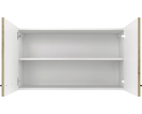 Flex Well Cara wandkast BxDxH 100 x 32 x 54,8 cm eiken design mat gedemonteerd