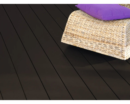 Konsta WPC terrasplank Masivo massief profiel gestructureerd 20x145 mm (verkoop per meter van 1,00 m tot max. 6,00 m) donkerbruin