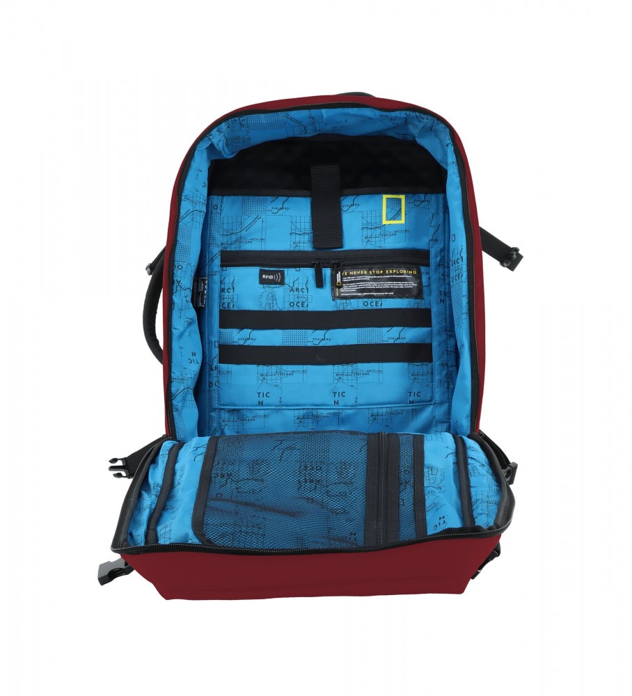 Mochila National Geographic Ocean Npet3 Vermelha - 33x18x50cm