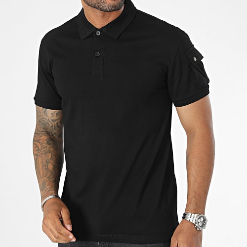 Polo Manches Courtes Noir