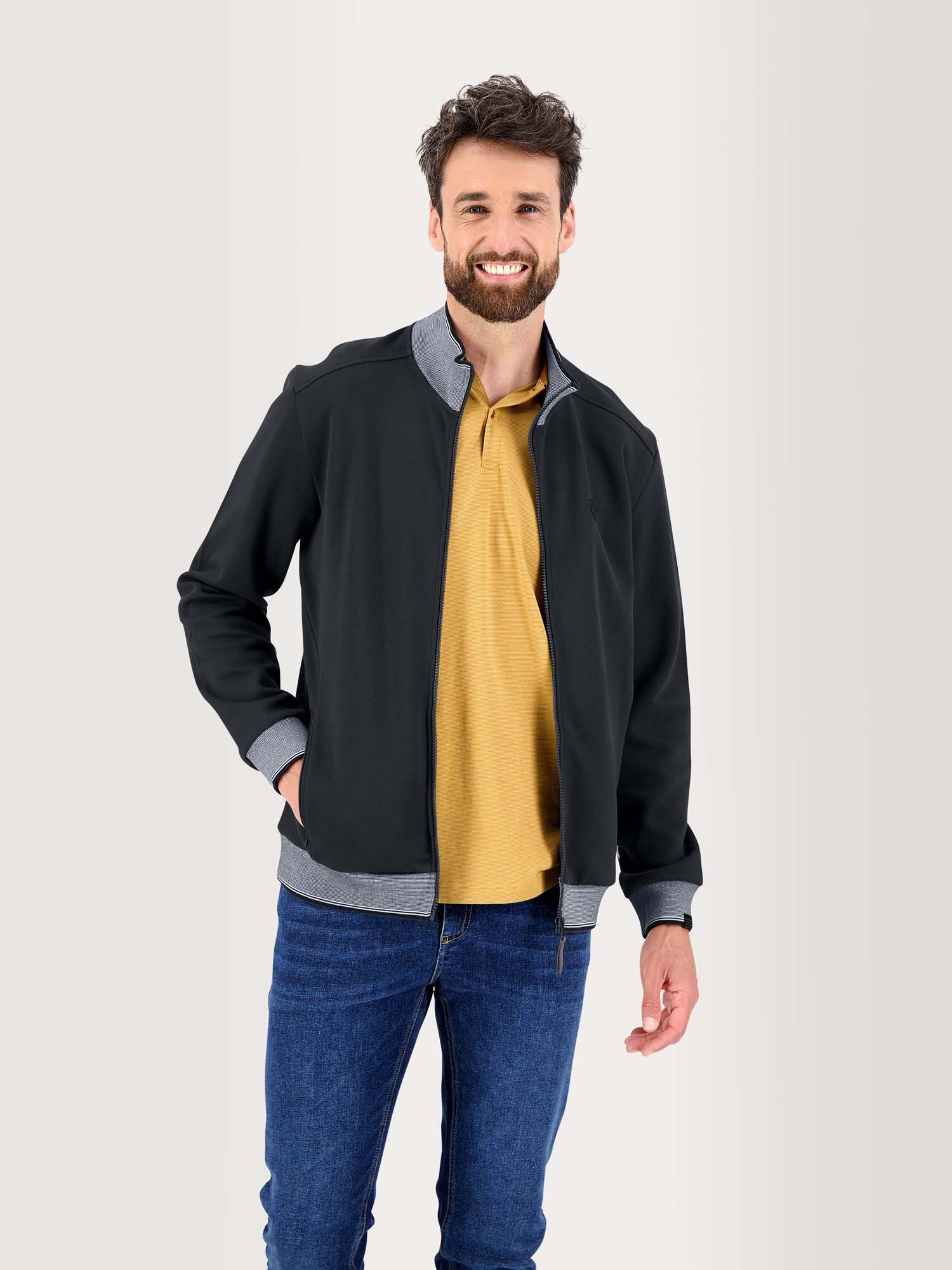 Gilet Zippé Homme Confort Noir