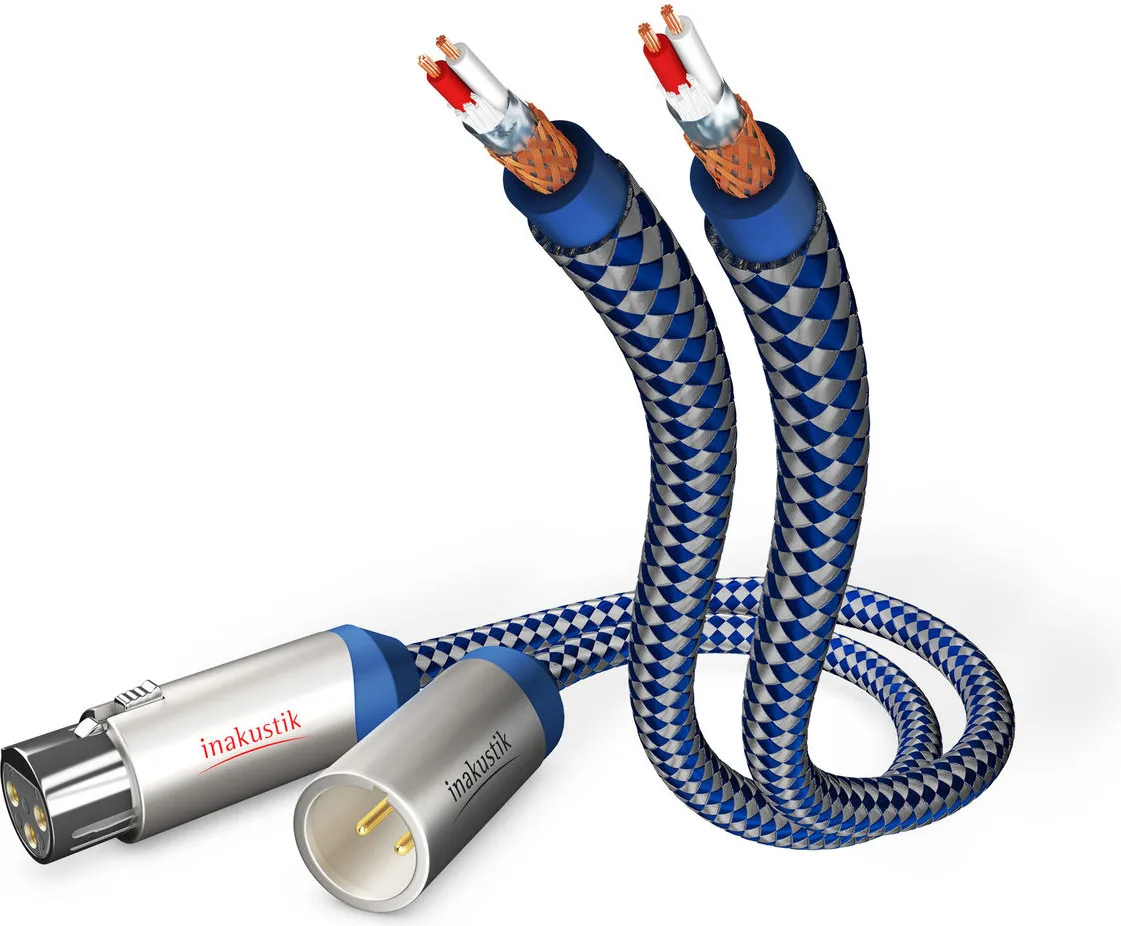 Inakustik Premium audio XLR (2 x 0,75 m) Câbles symétriques XLR