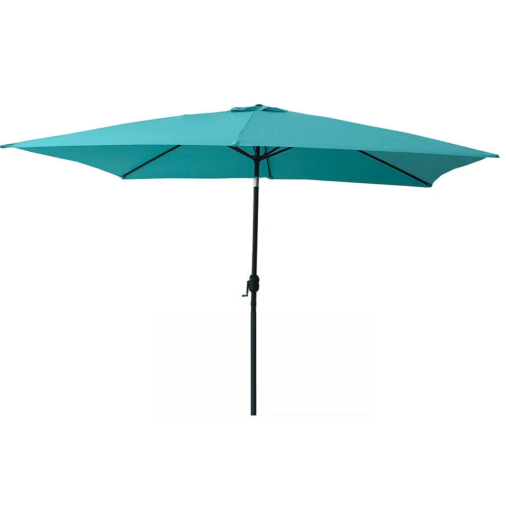 Parasol centré rectangle TIAGO bleu