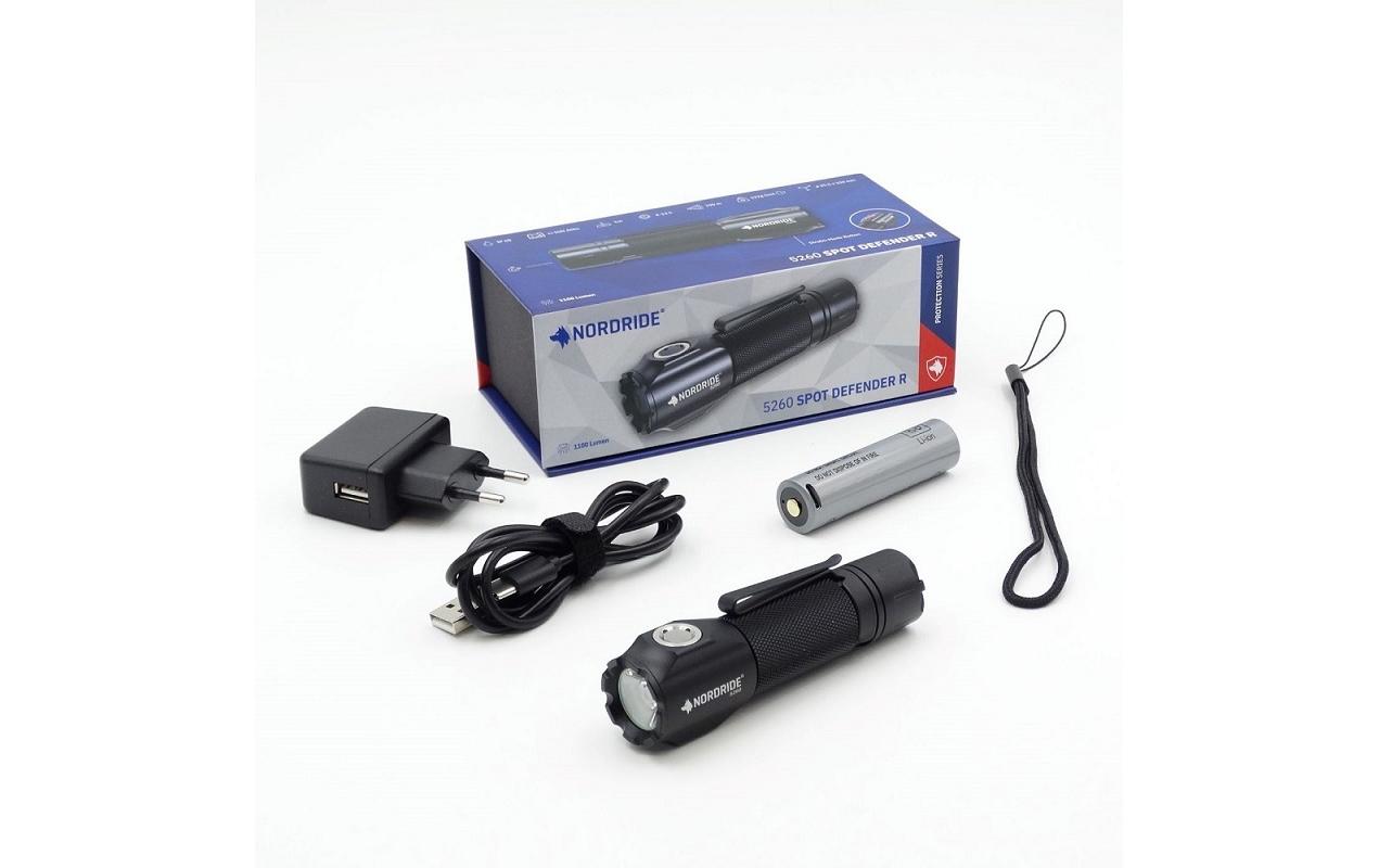 Taschenlampe Spot Defender R 1100 lm, IP68Taktische Taschenlampe, Taschenlampe