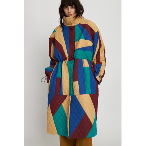 Stella Nova Patchwork Frakke, Multicolour, S/M