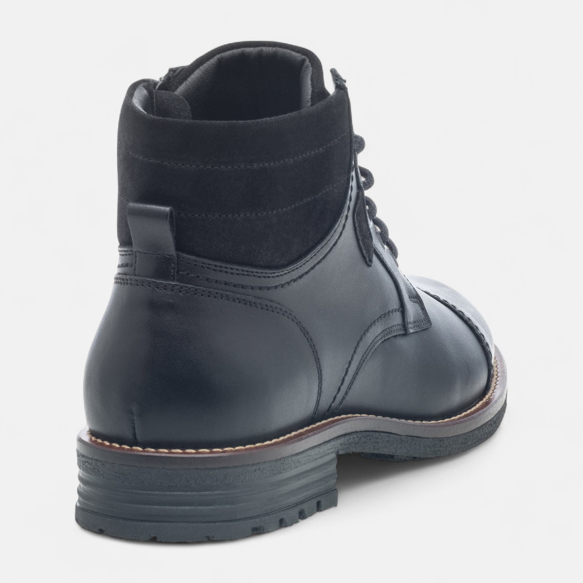 Bottines Homme en cuir noir