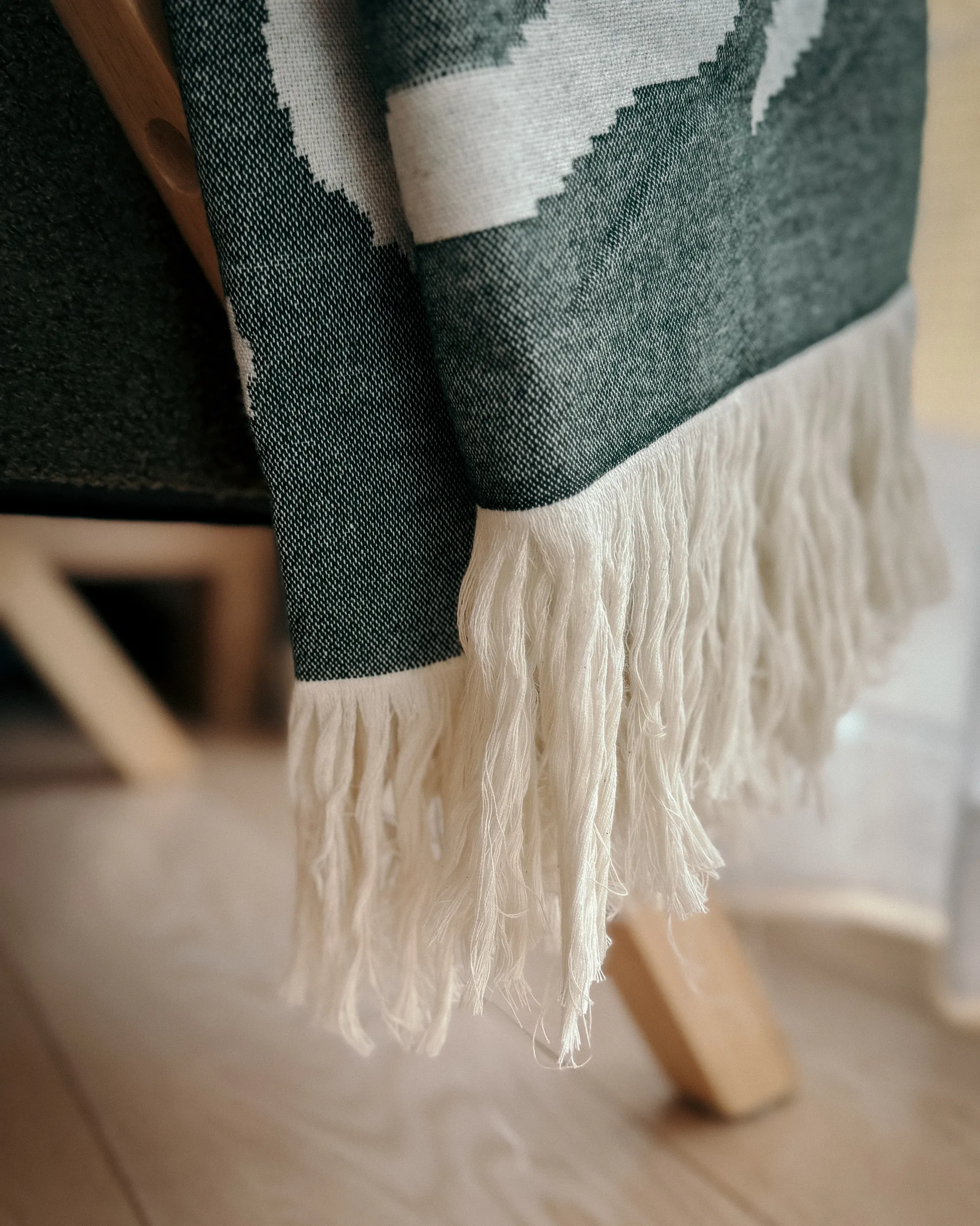 Plaid BARTAR Stof 130 x 170 cm Groen