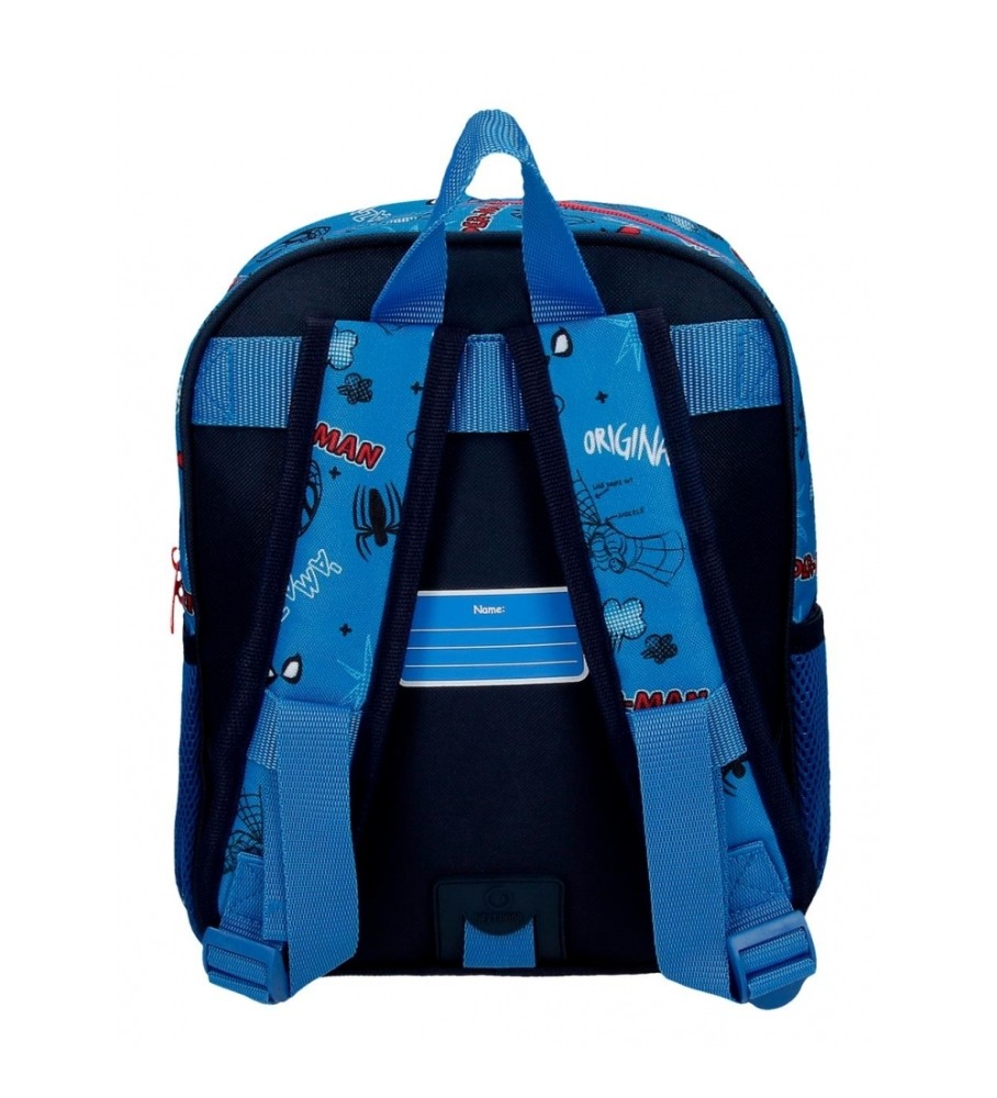 Mochila Joumma Homem-Aranha Totalmente incrível Pré-escolar 28cm adaptável azul