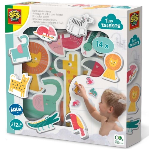 Ses creative badfiguren safari dieren - 14st