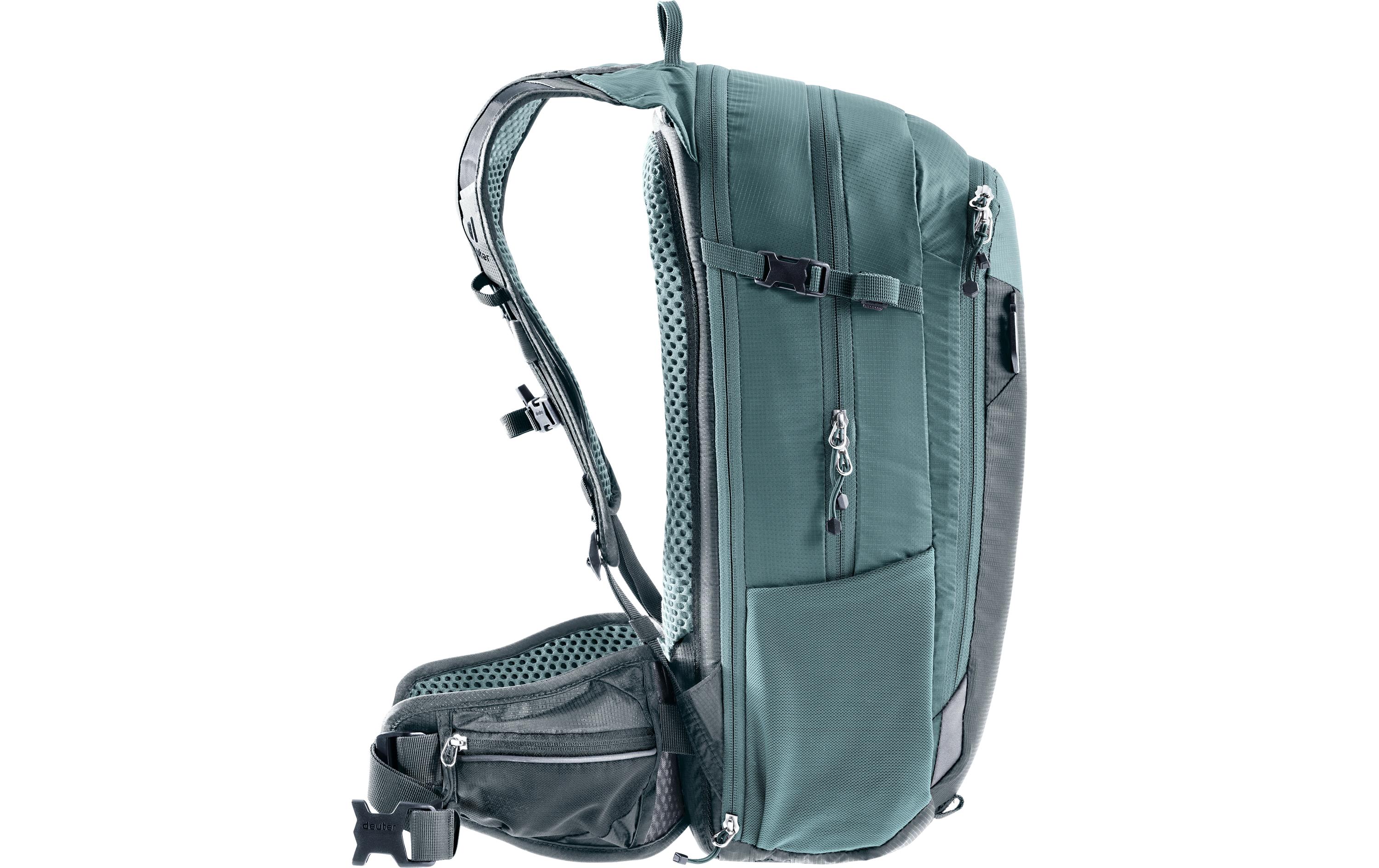 Rucksack Compact 14+3 Dunkelgrau/DunkelgrünMountainbike-Rucksack