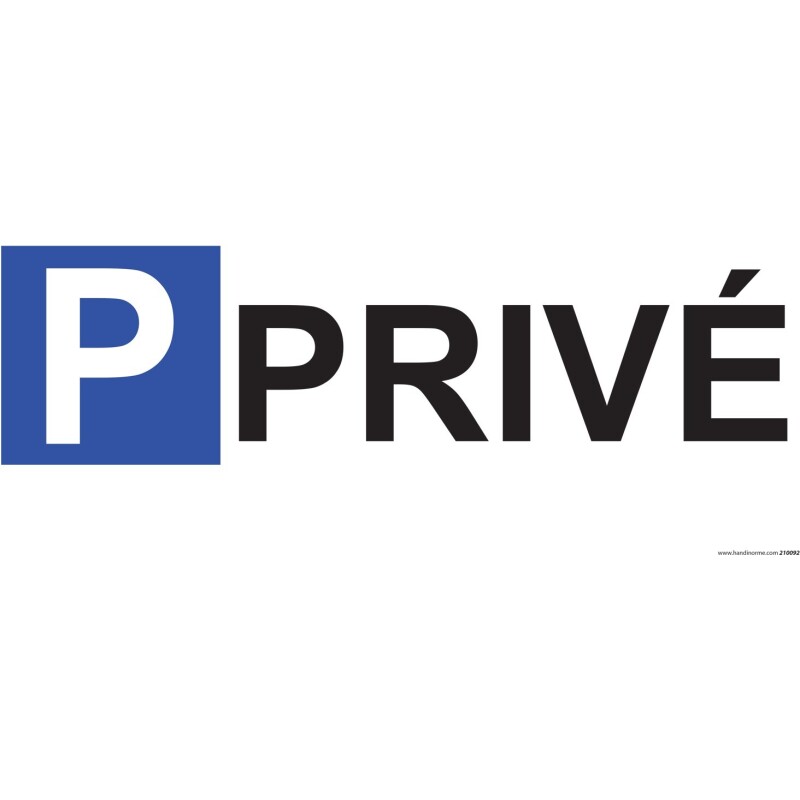 Kit Panneau Parking - P PRIVE