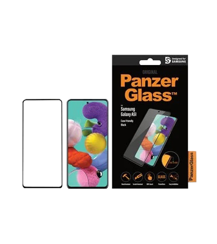 PanzerGlass - Samsung Galaxy A51 Case Friendly, Black