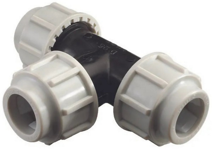 Té égal Interplast PEHD Ø25 mm