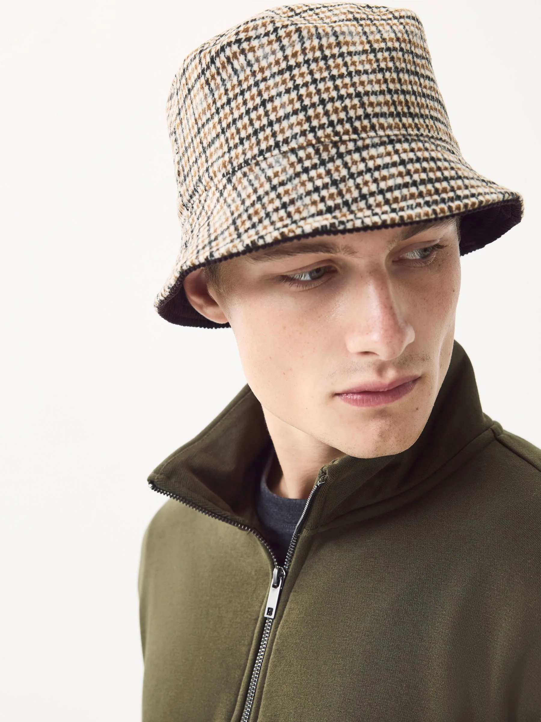 Multi - Check/Cord Reversible Bucket Hat