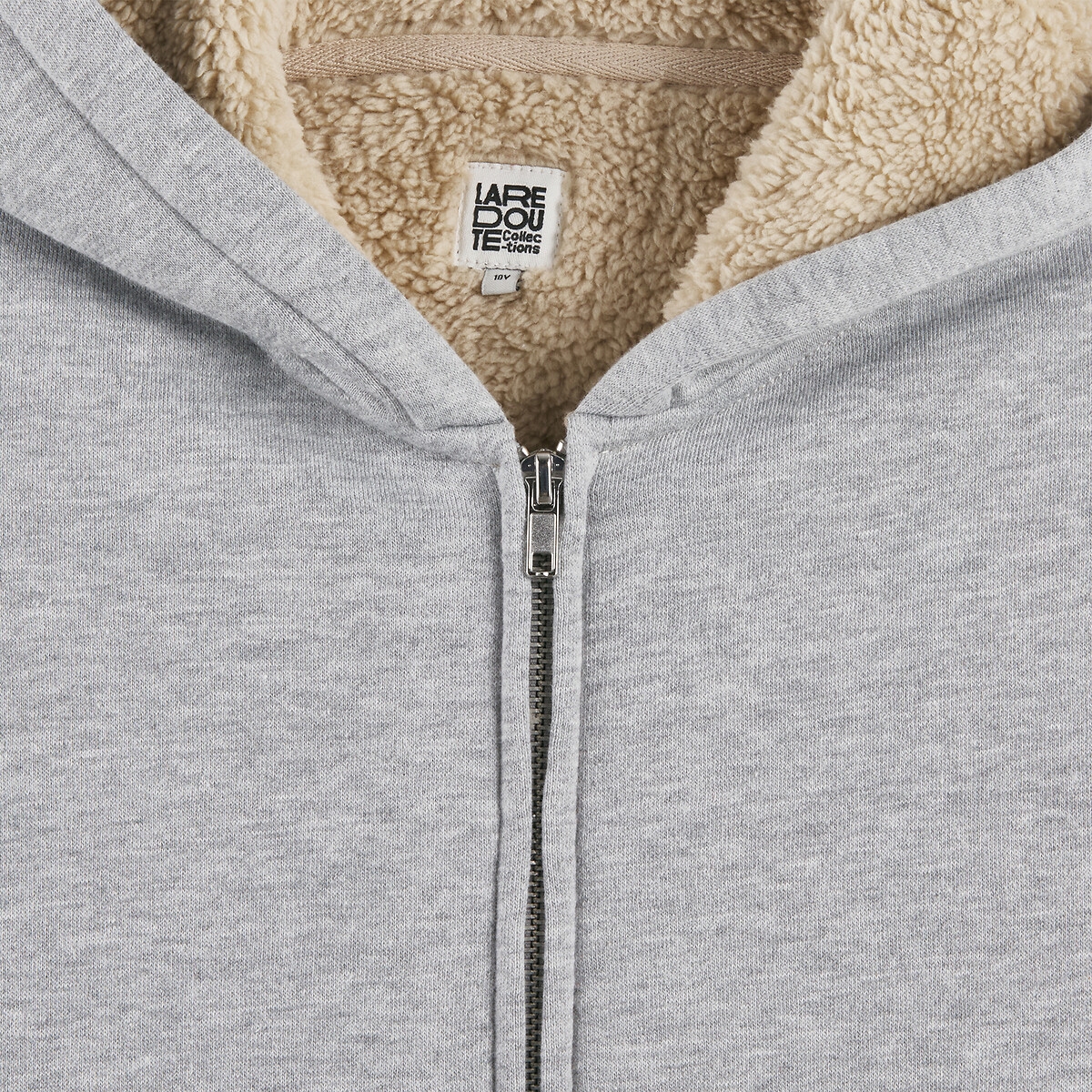 COLEÇÕES LA REDOUTE<br>Moletom com zíper em fleece com forro de sherpa