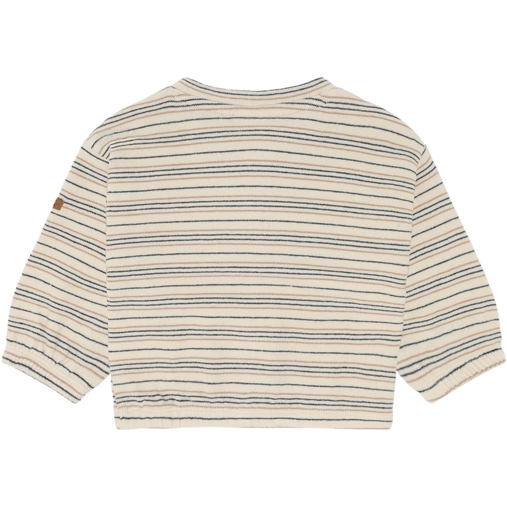 Køb Hust & Claire Snow White Sigurt Fine Striped Strik